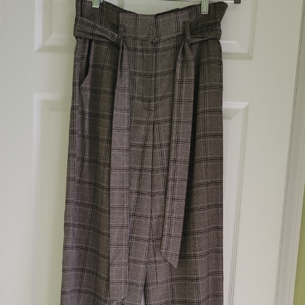 Forever 21 Plaid Brown Trousers